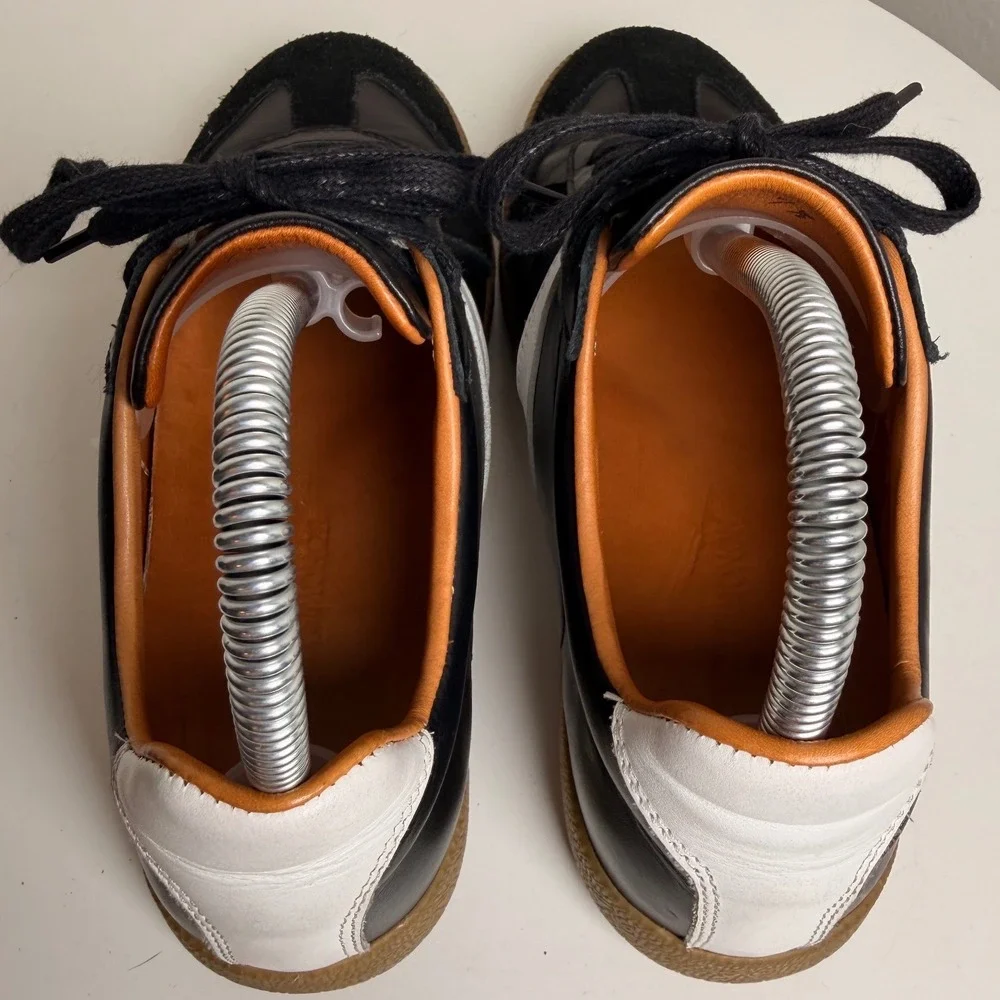 Beckett Simonon Morgen GAT Leather‎ Sneakers Black White Gum Sole 7.5
